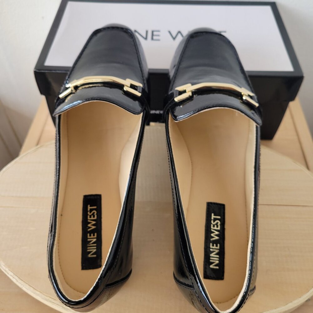 Nine West Black Synthetic Women's Loafers (Size 8½) - Picture 10 of 13
